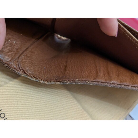 LOUIS VUITTON Monogram Portefeuille Florin Bifold Wallet Pass Case SP1016 Brown - Picture 7 of 9
